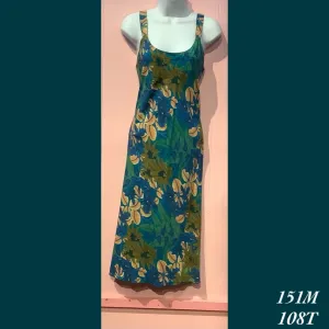 151MX - 108T , Bias strap tea length dress plus size