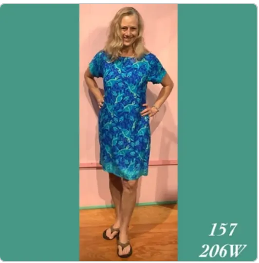 157SX - 206W , Raglan sleeve dress with pockets plus size