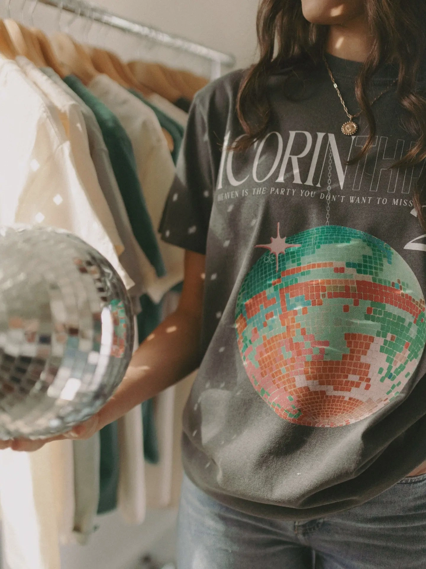 NoSlip Grip Casual Blouse 1 Corinthians 2:9 Tee