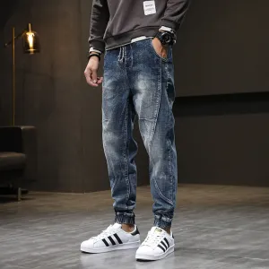 2020 Men's Plus Velvet Stretch Plus Size Jeans Slim Casual