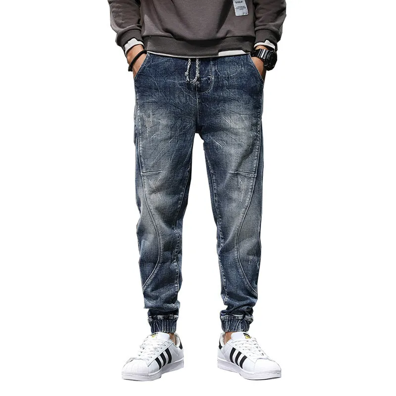 2020 Men's Plus Velvet Stretch Plus Size Jeans Slim Casual