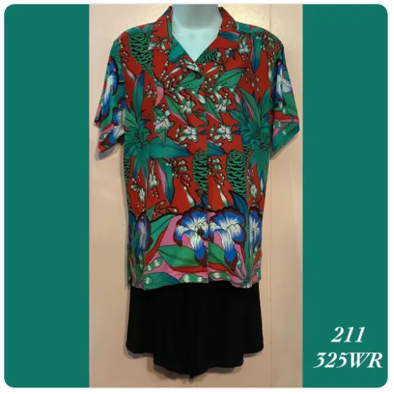 211X - 325WR , Women's Aloha shirt  plus size