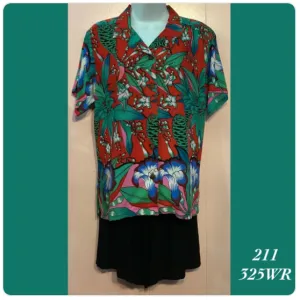 211X - 325WR , Women's Aloha shirt  plus size
