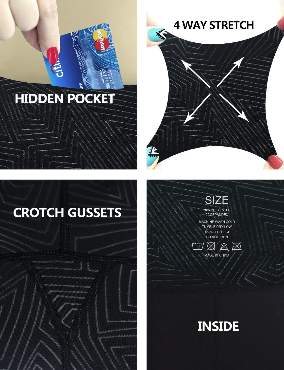 26" inseam 3D Printed Plus Size Pants MAZE_Plus Size