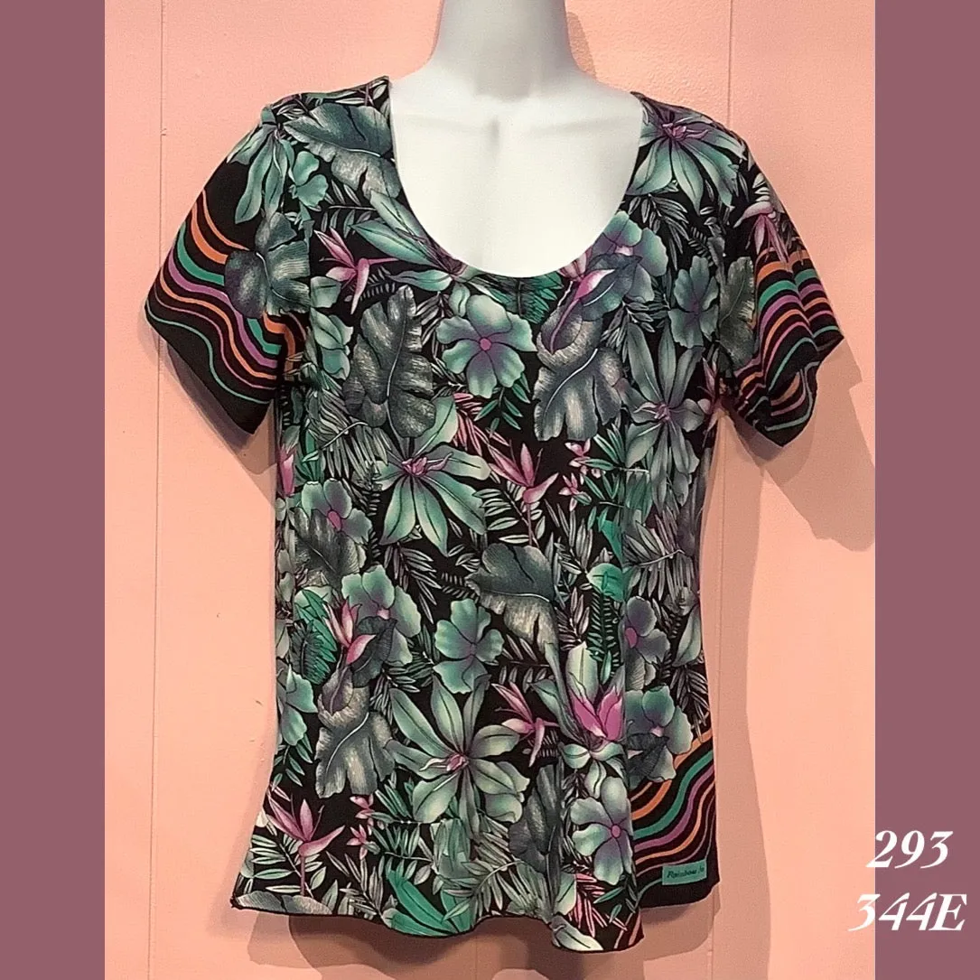 293X - 344E , Sleeved bias top plus size
