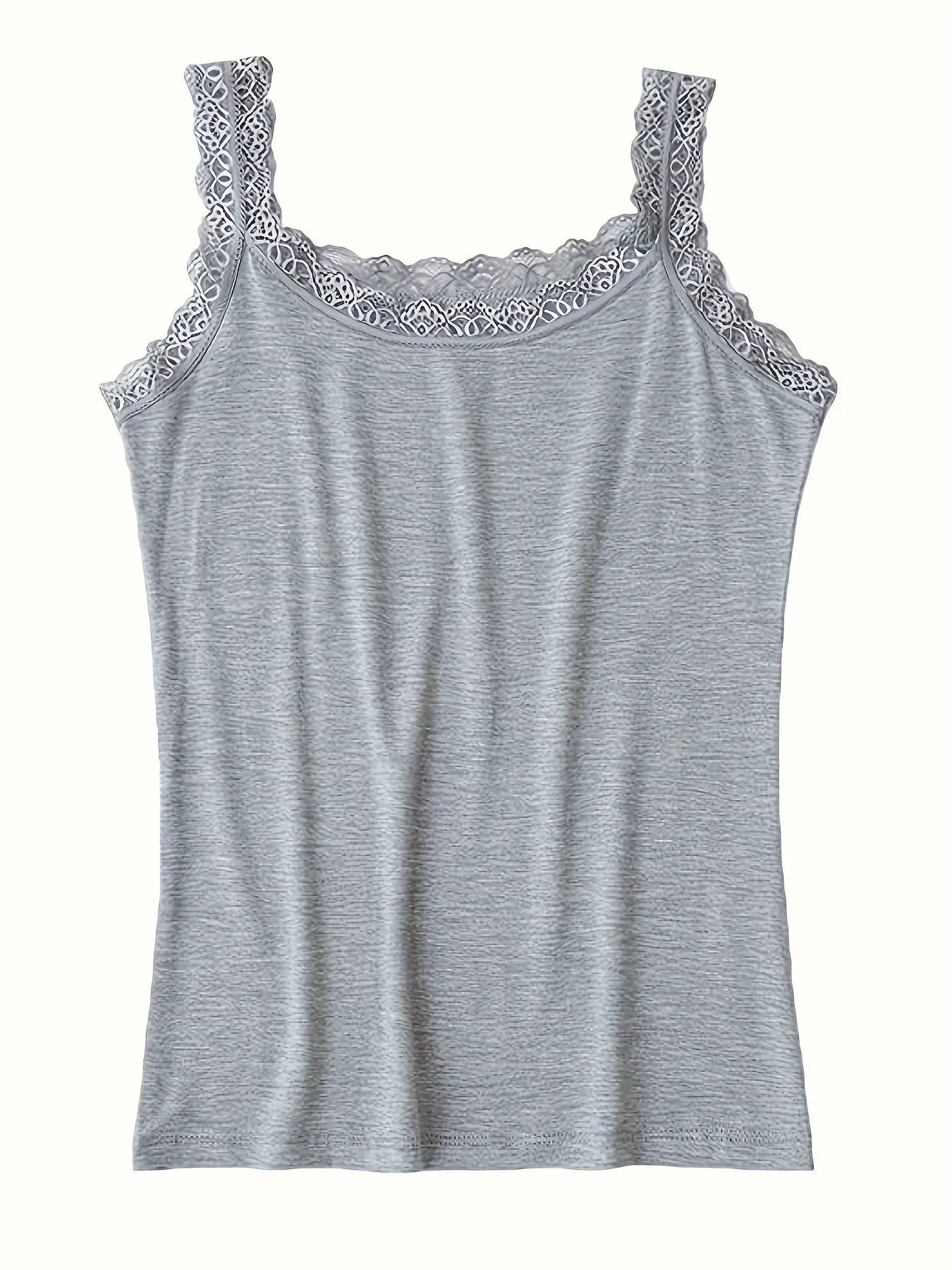 3-Pack Lace Trim Camisole Tops for Women