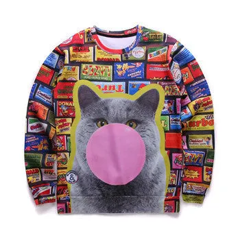3D sweatshirts women's Grumpy Cat