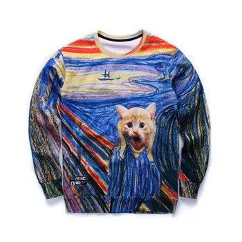 3D sweatshirts women's Grumpy Cat