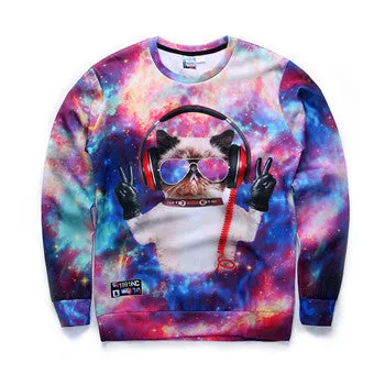 3D sweatshirts women's Grumpy Cat