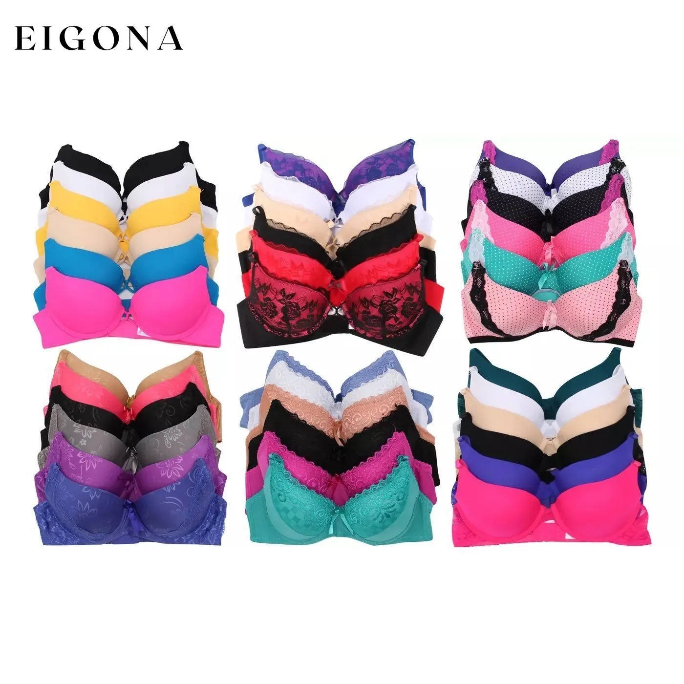 6-Pack: Women's Bra in A to DD Cups