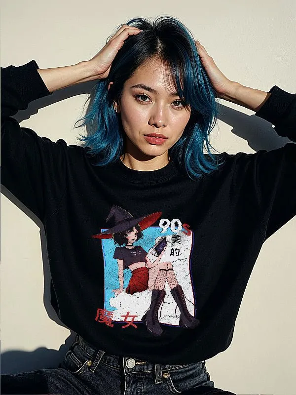 90's Aesthetic Witch Sweatshirt