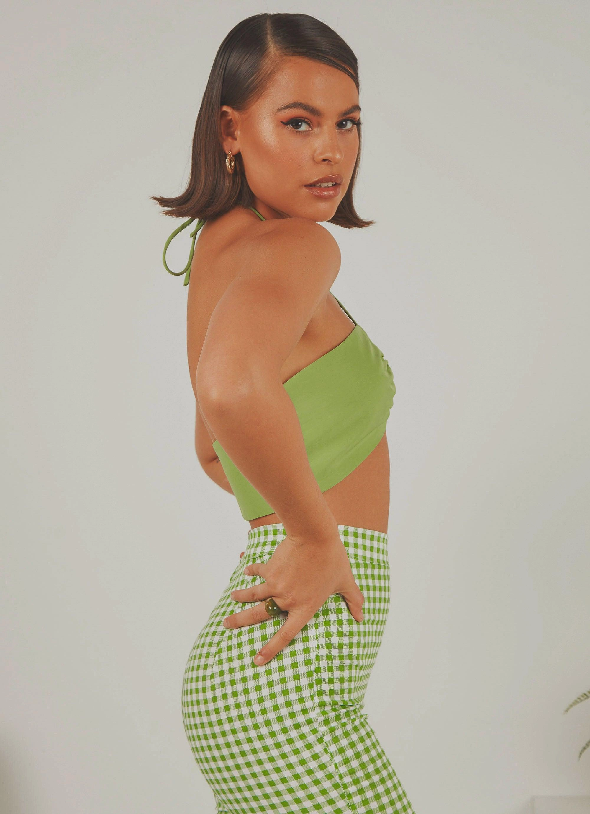 Winter Hoodie Fashionable Tank Angel Like You Crop - Lime