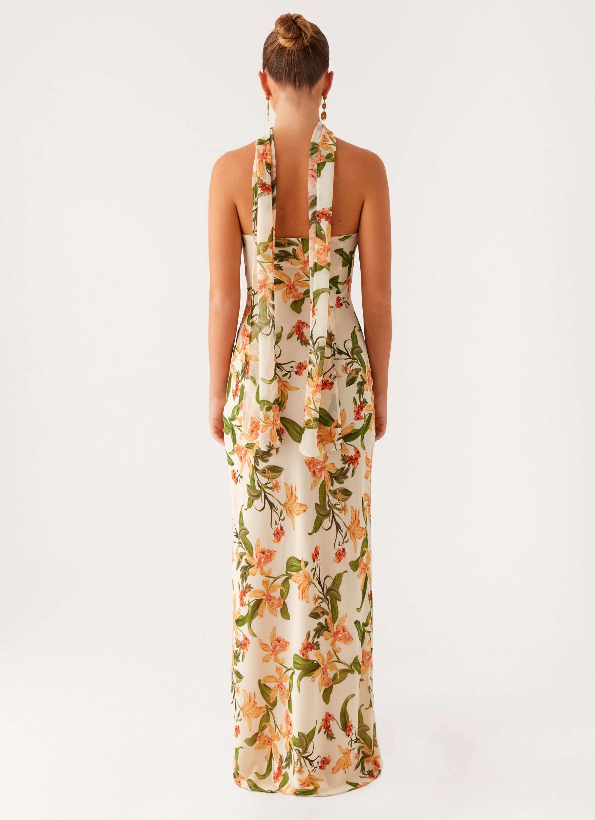All Wear Gali Strapless Maxi Dress - Floral Print