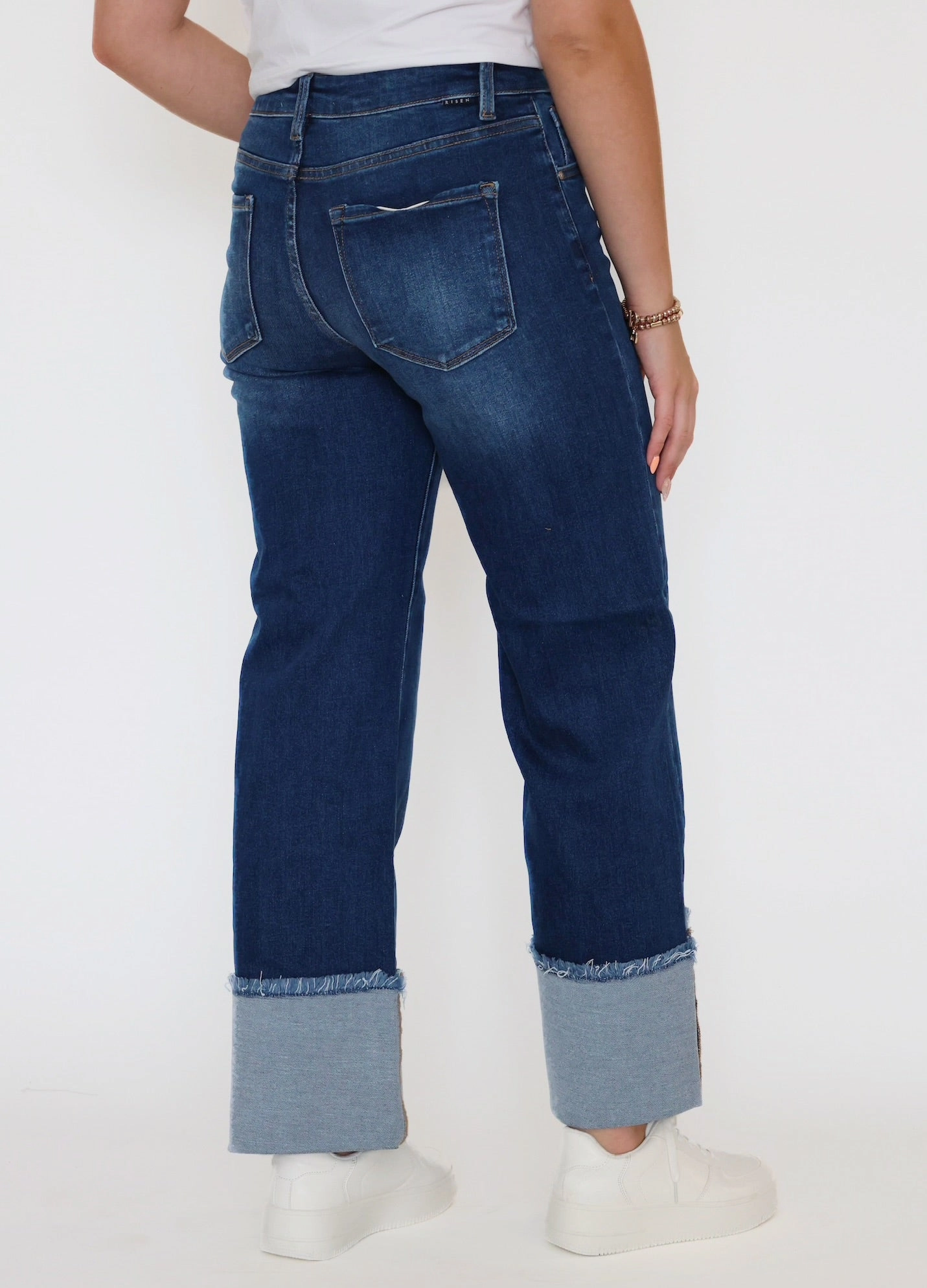 Millie Cuffed Jeans OdorResistant Fabric Tactile Soft Texture