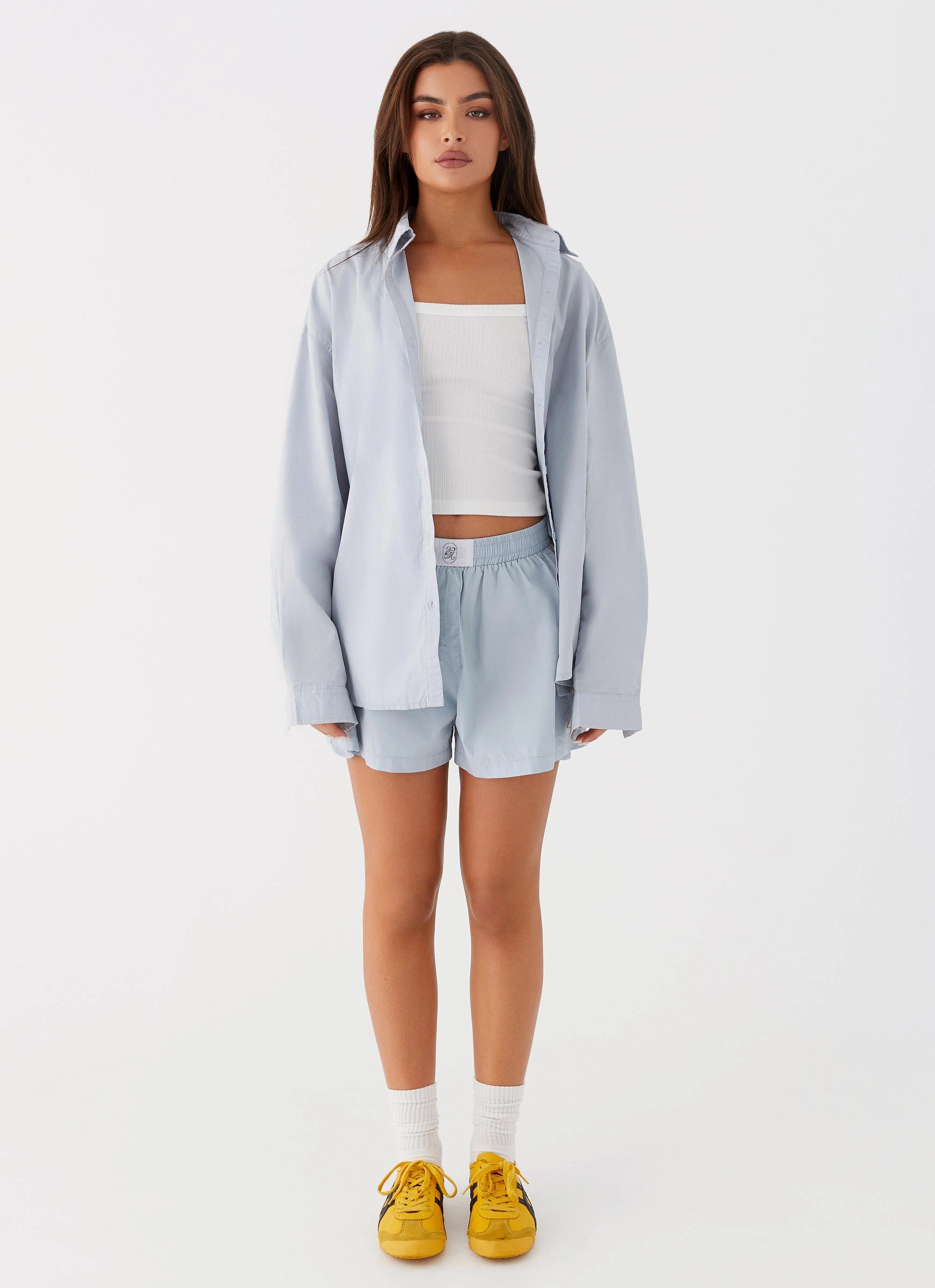 Emelda Long Sleeve Shirt - Blue Light Weight Very Cold