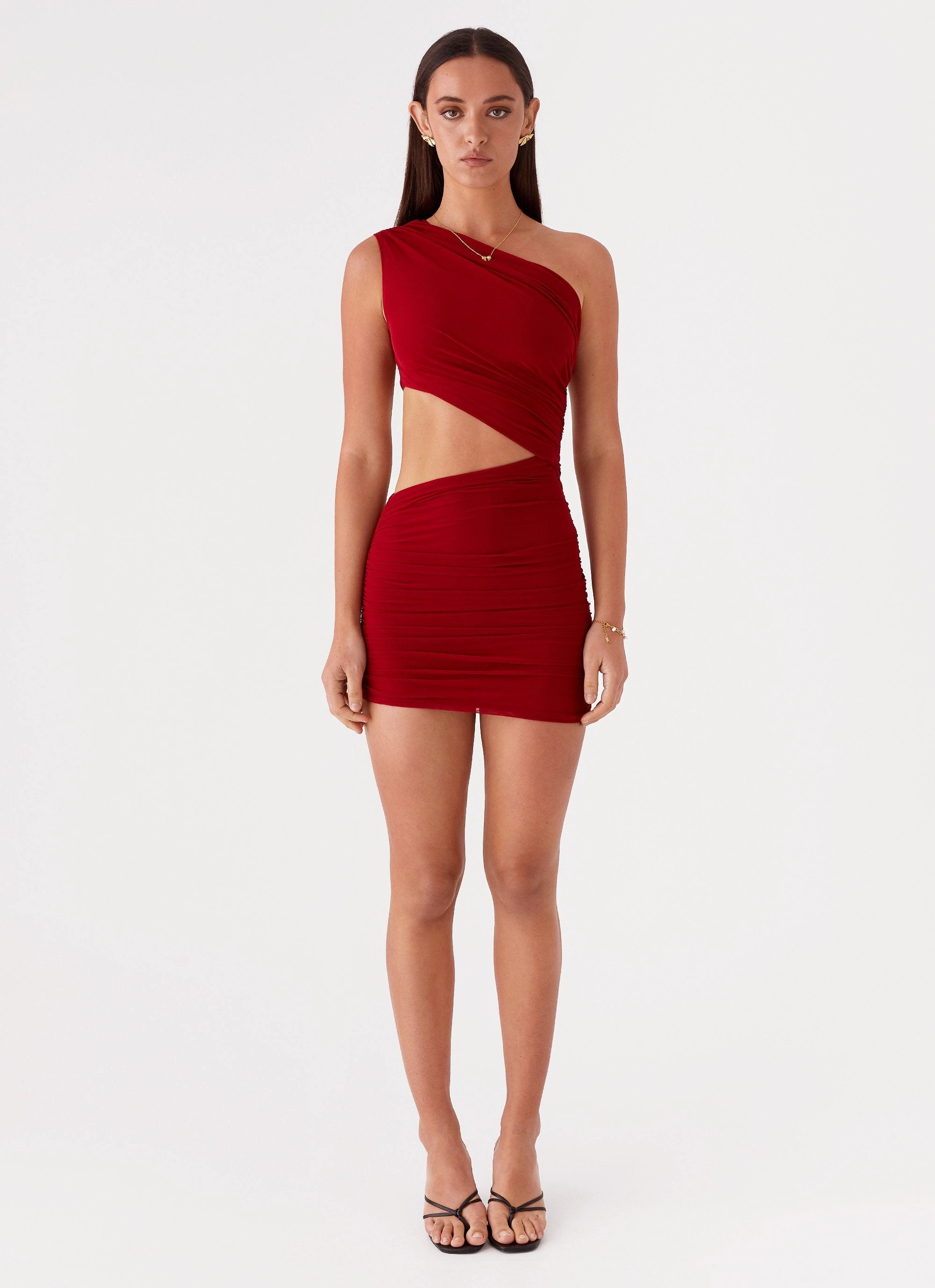 Lounge Feel Addie Mini Dress - Ruby Red