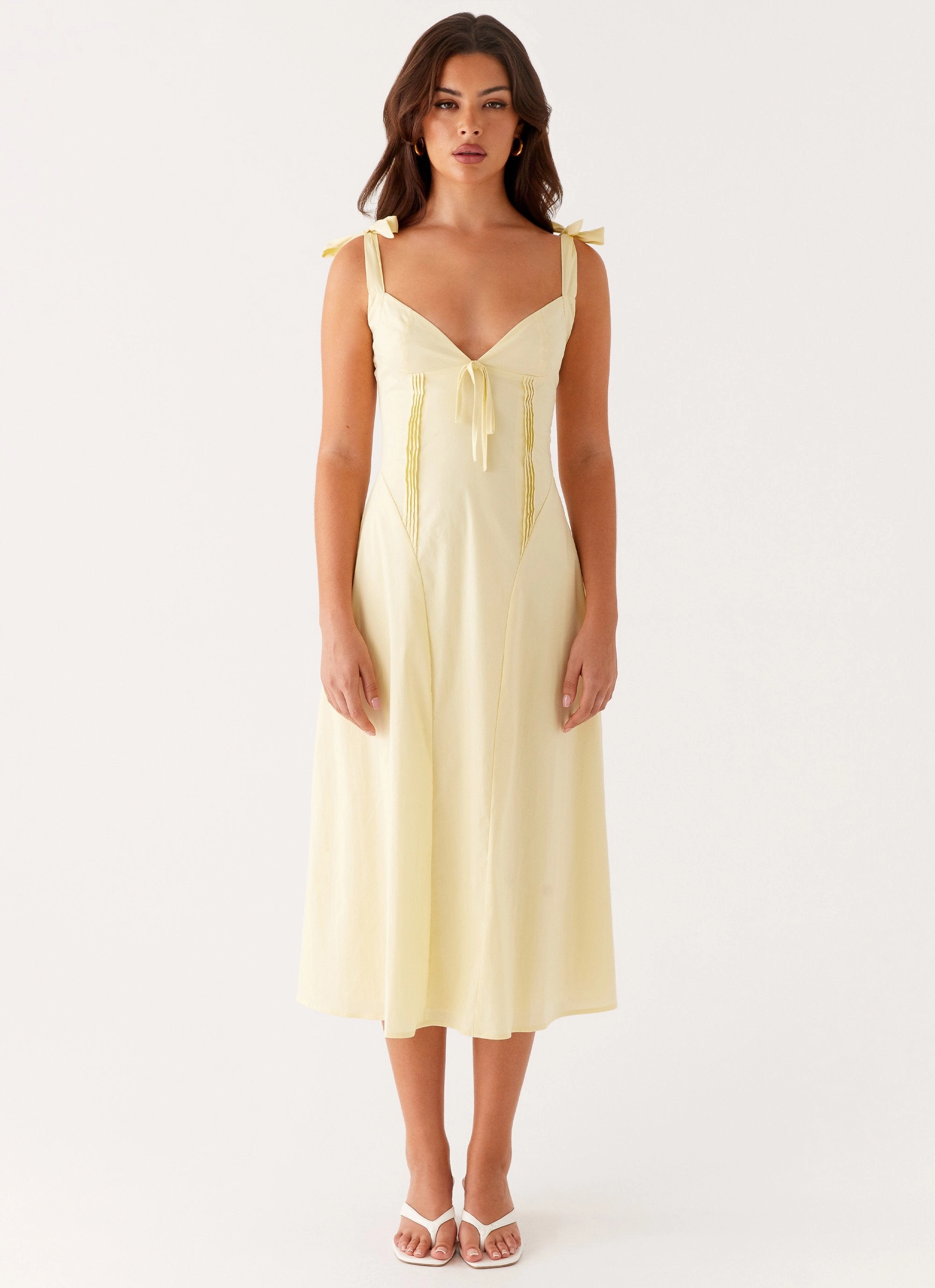 Formal Setting Adela Midi Dress - Yellow