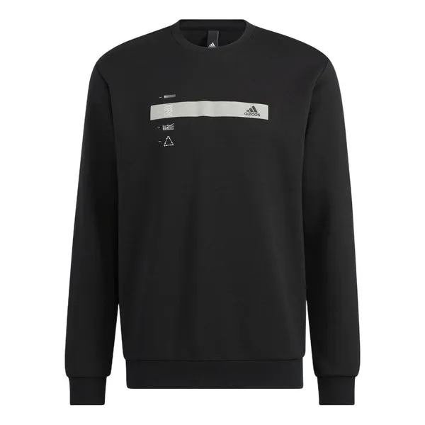 Adidas Classic Gfx Crew Sweatshirt 'Black', black