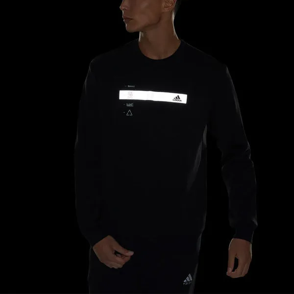 Adidas Classic Gfx Crew Sweatshirt 'Black', black
