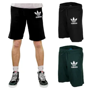 Adidas Men's Trefoil Logo Active Wear Gym Athletic Workout Fleece Shorts