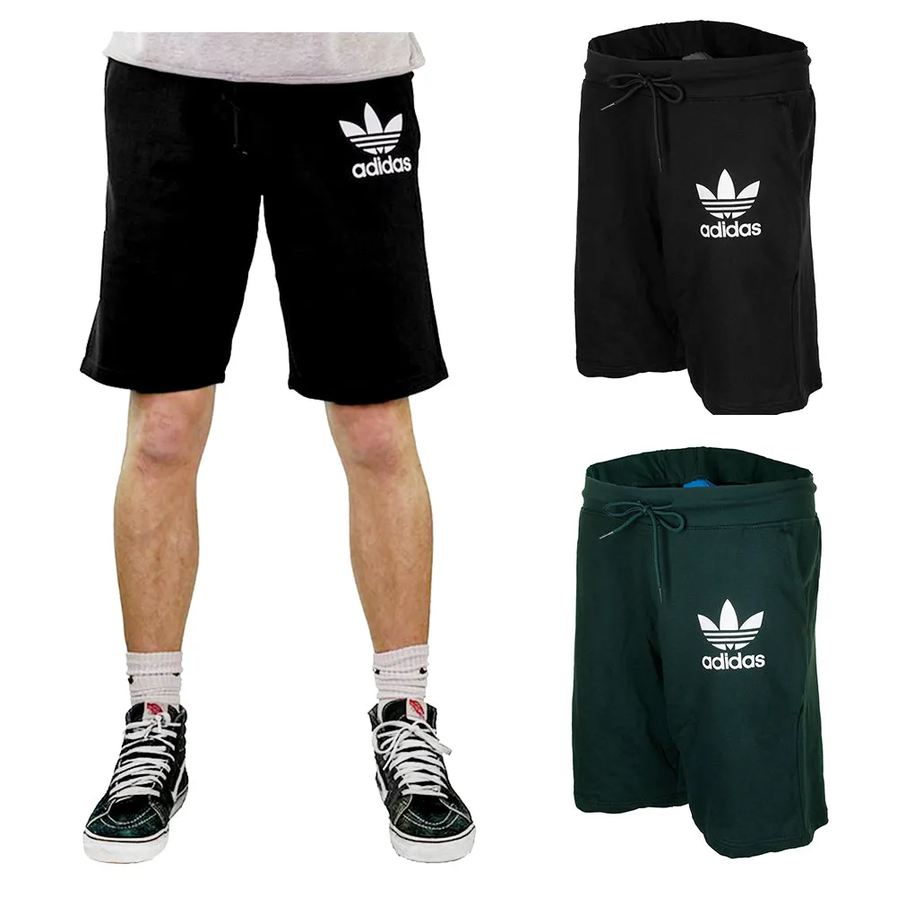Adidas Men's Trefoil Logo Active Wear Gym Athletic Workout Fleece Shorts