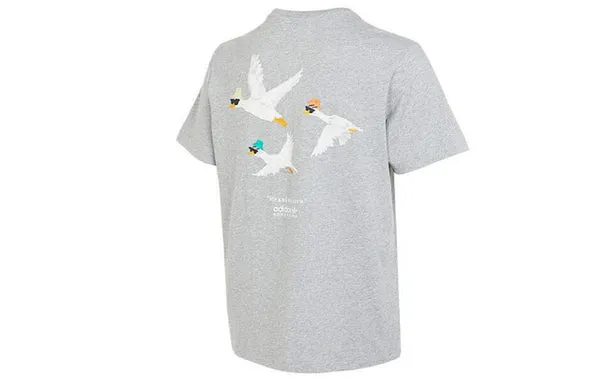 adidas originals Adventure Graphic Duckies T-shirt 'Grey', gray