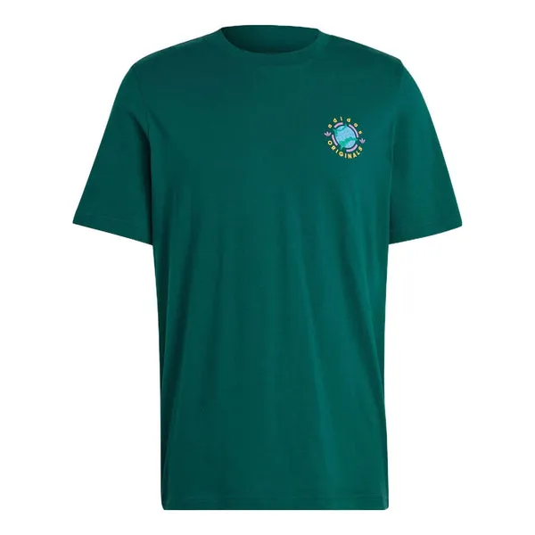 adidas originals Wander Hour Short Sleeve T-shirt 'Collegiate Green', green