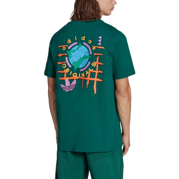 adidas originals Wander Hour Short Sleeve T-shirt 'Collegiate Green', green