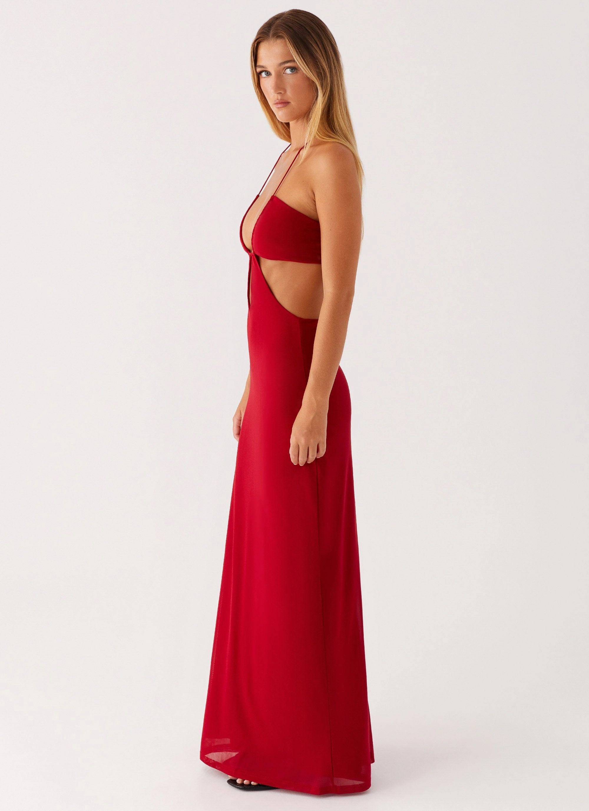 Subtle Detail Hallie Maxi Dress - Red