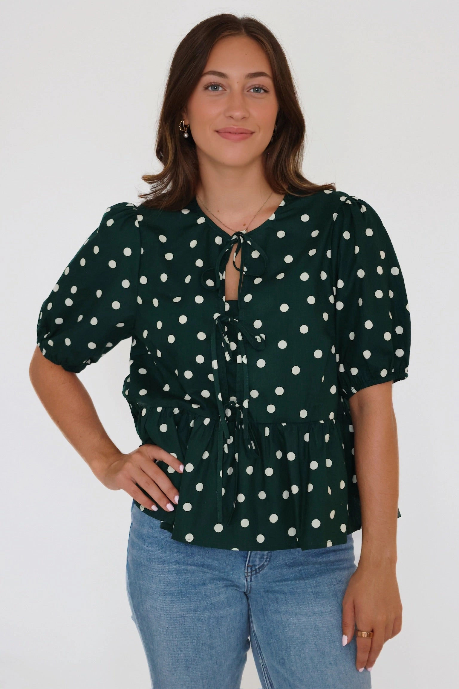 Everyday Jacket Agner Polka Dot Top