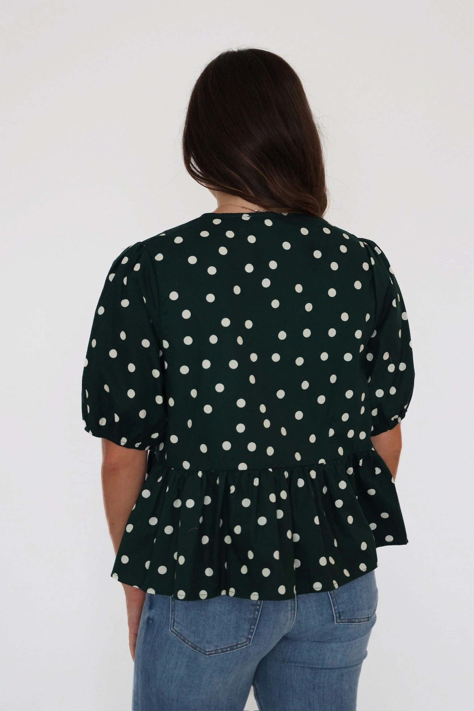Agner Polka Dot Top Multi Directional Mobility
