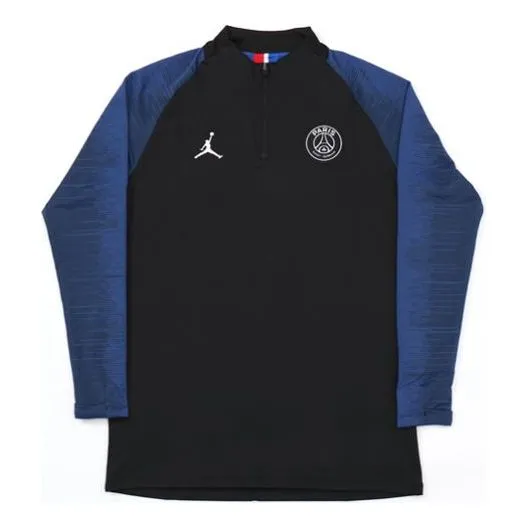 Air Jordan 19-20 Paris Saint germain Strike Drill Training Top 'Dark blue' sweatshirt, blue
