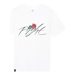 Air Jordan Flight Rose T-Shirt 'White', White