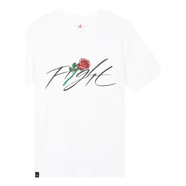 Air Jordan Flight Rose T-Shirt 'White', White