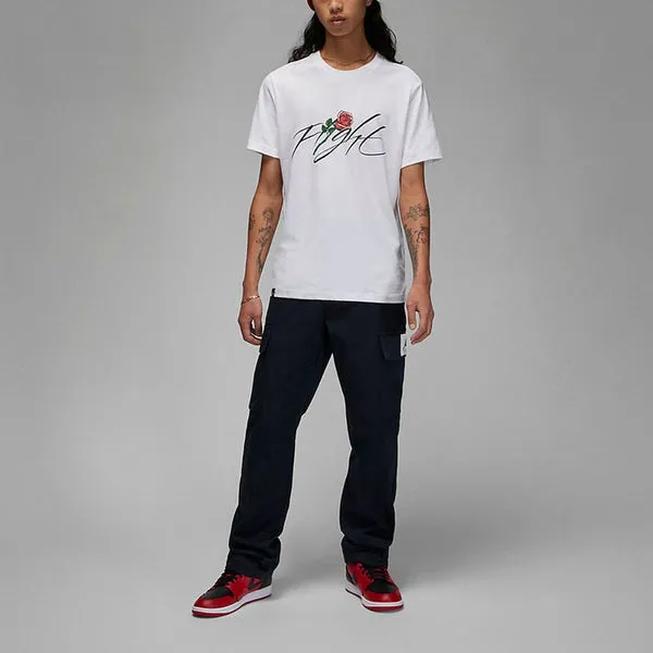 Air Jordan Flight Rose T-Shirt 'White', White