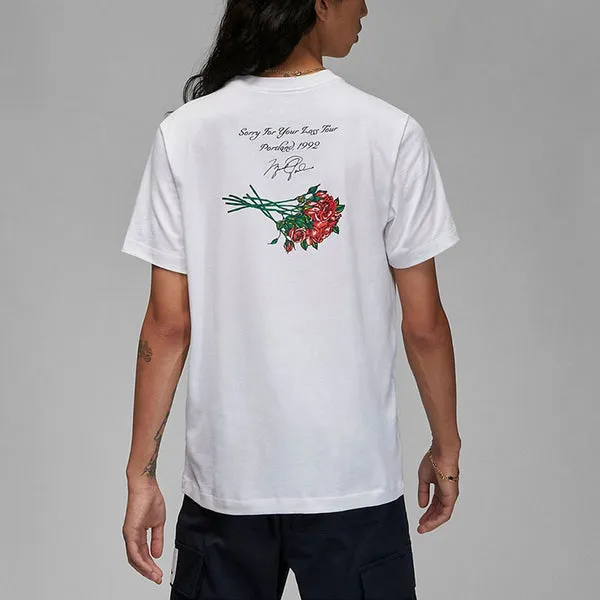 Air Jordan Flight Rose T-Shirt 'White', White