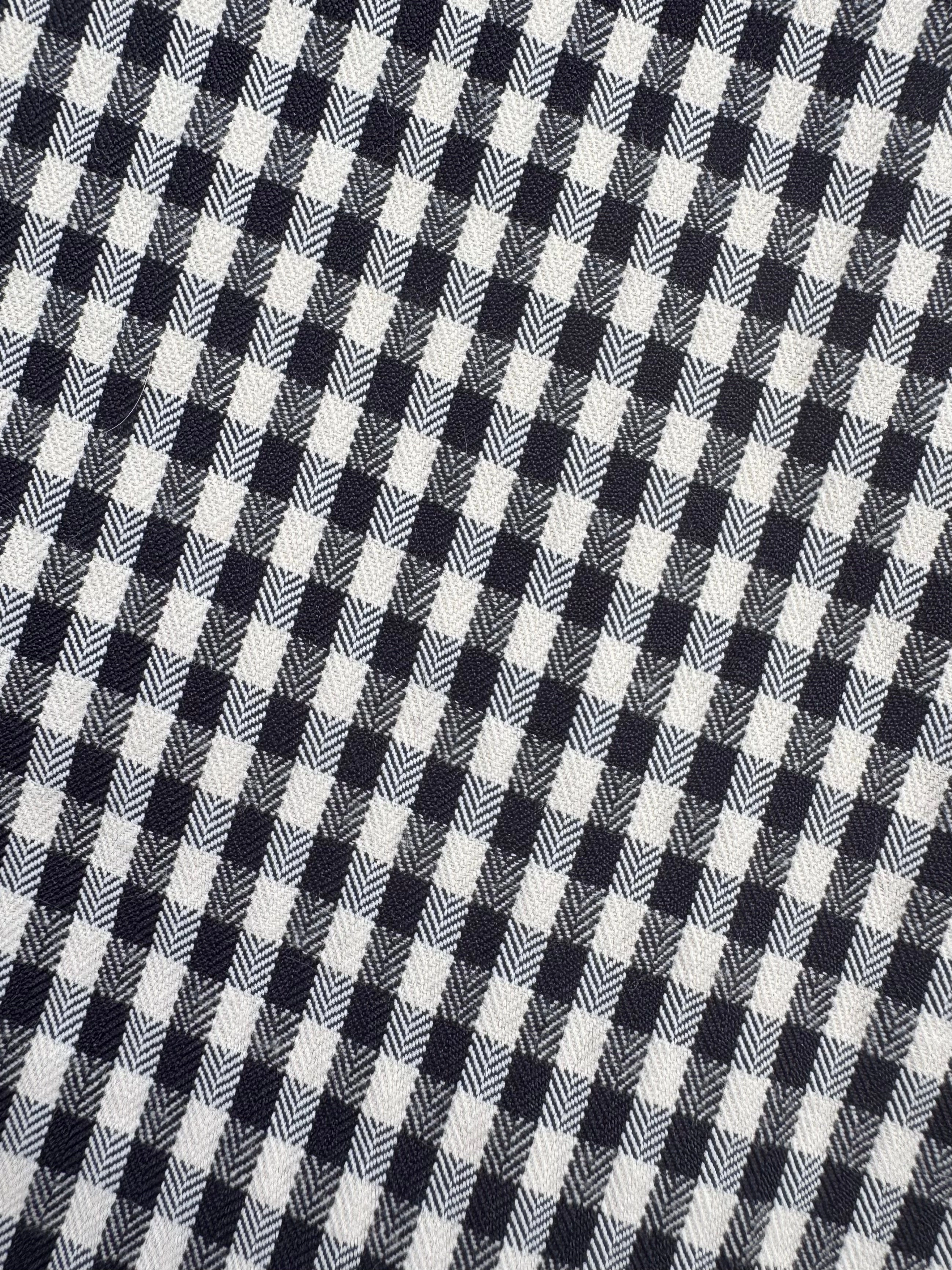 Bound Seam Finish MASON'S DAUGHTER | Margot Short, Black & Ivory Gingham