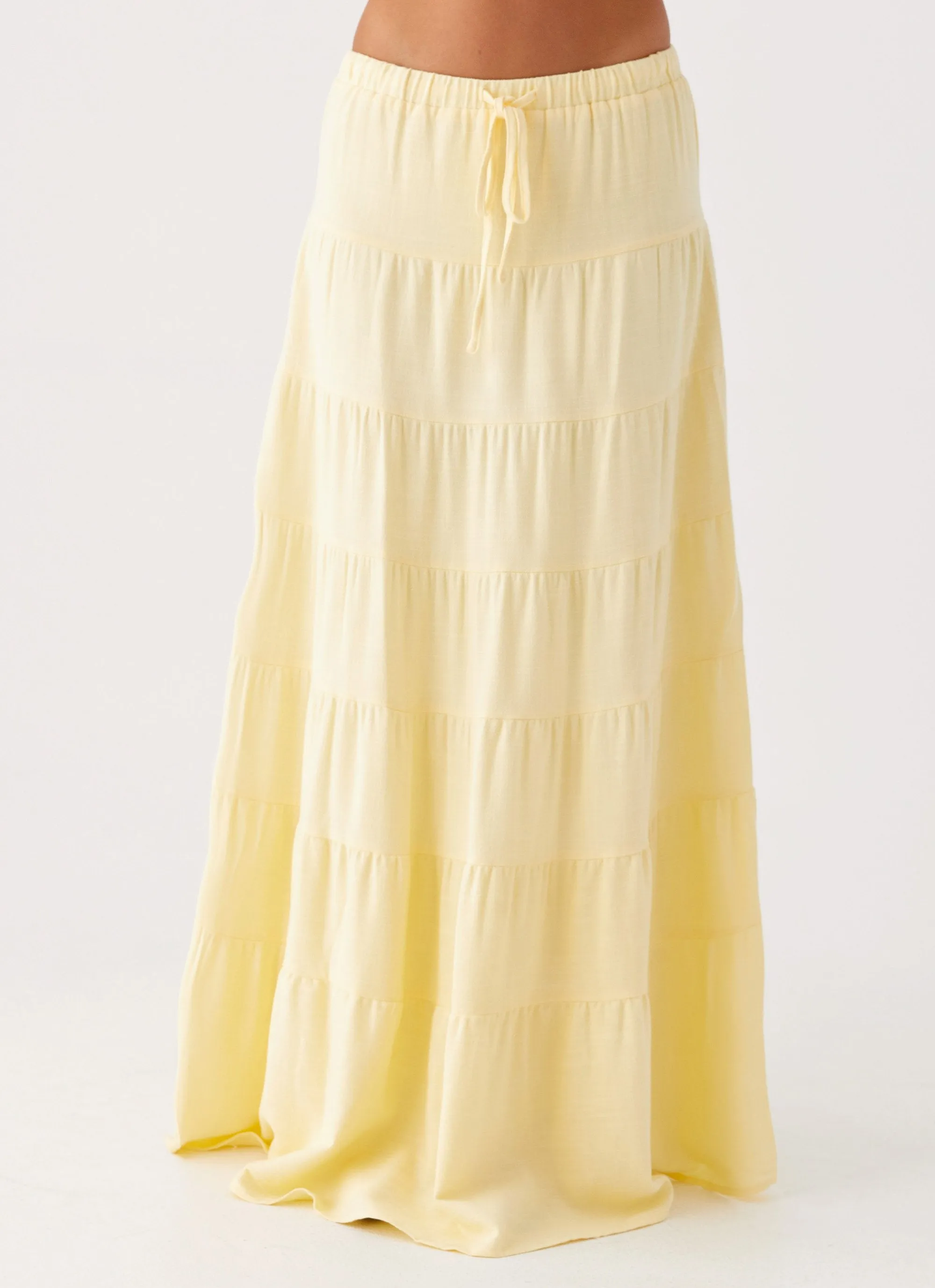 Mood Outfit Mariella Linen Maxi Skirt - Yellow