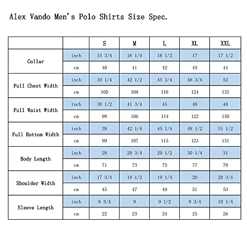 Alex Vando Mens Golf Shirt Moisture Wicking Quick-Dry Short Sleeve Casual Polo Shirts for Men,Blue,XL