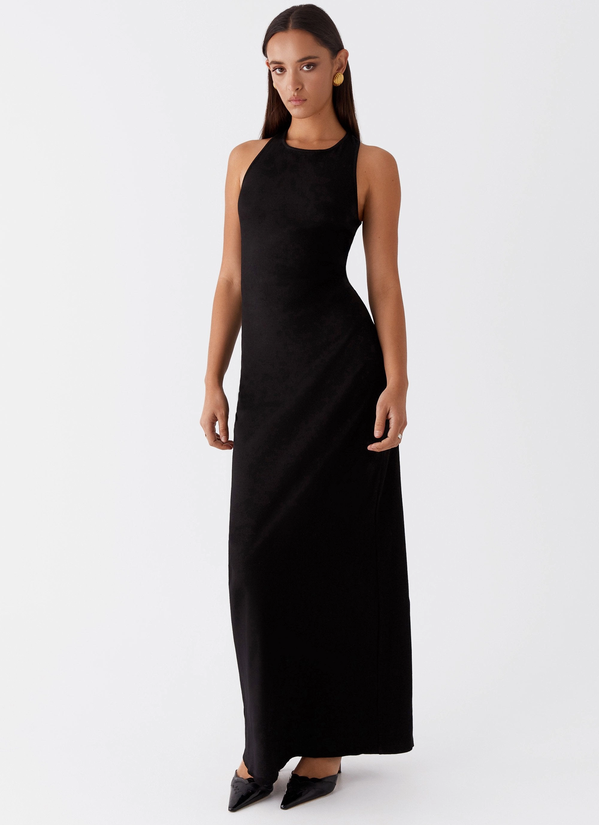 Alice Cut Out Maxi Dress - Black Flawless Waist Fit Vibrant evening gown