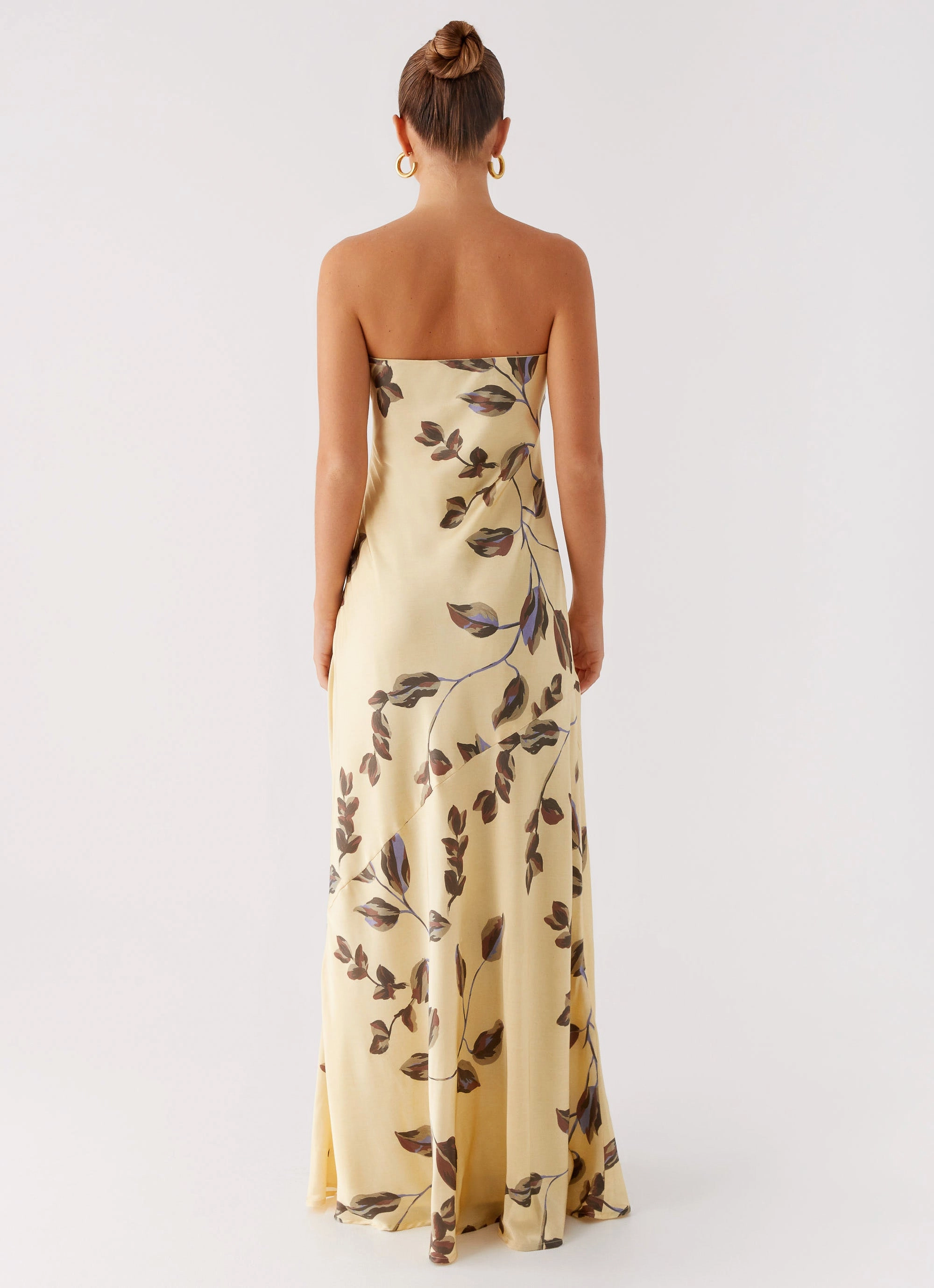 Alisa Strapless Maxi Dress - Buttercream Bliss Pure Shape