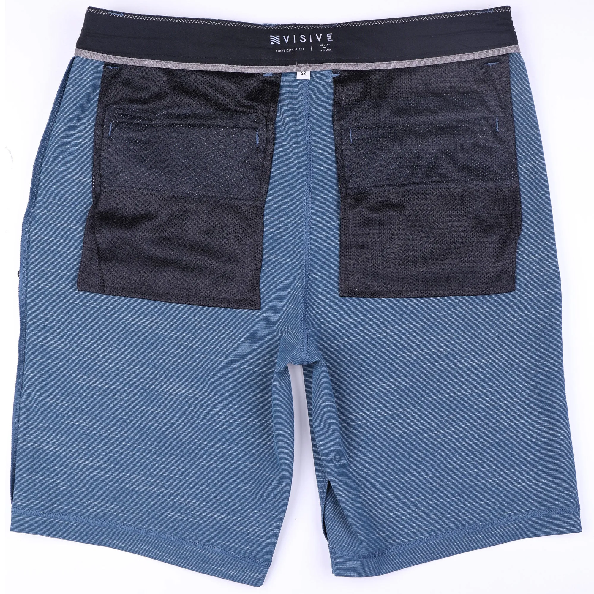 All In One Mens Hybrid Shorts - Slub Silver