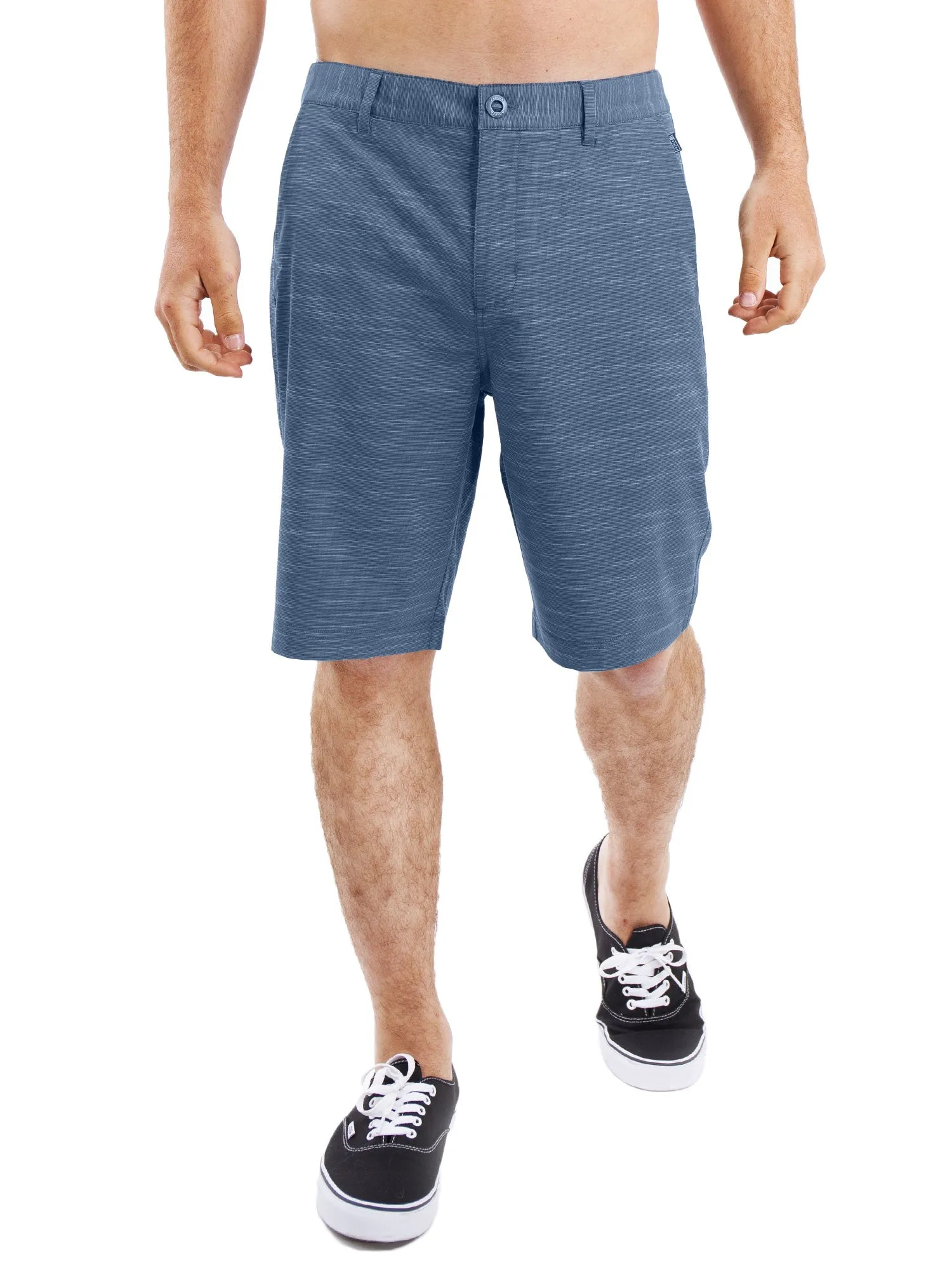 All In One Mens Hybrid Shorts - Slub Silver