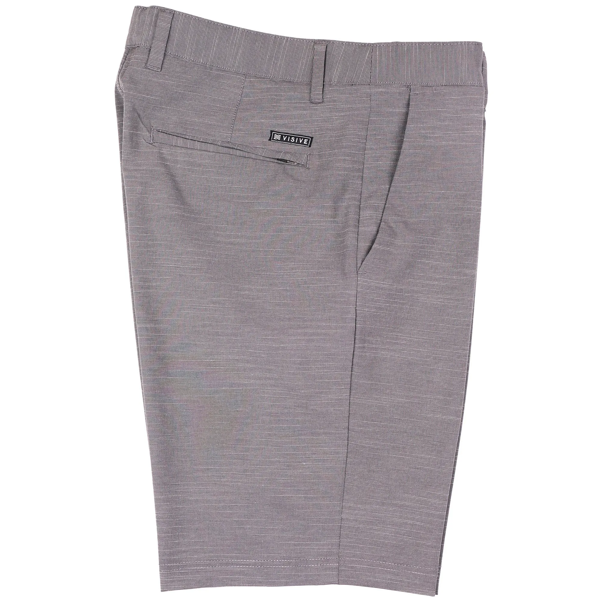 All In One Mens Hybrid Shorts - Slub Silver