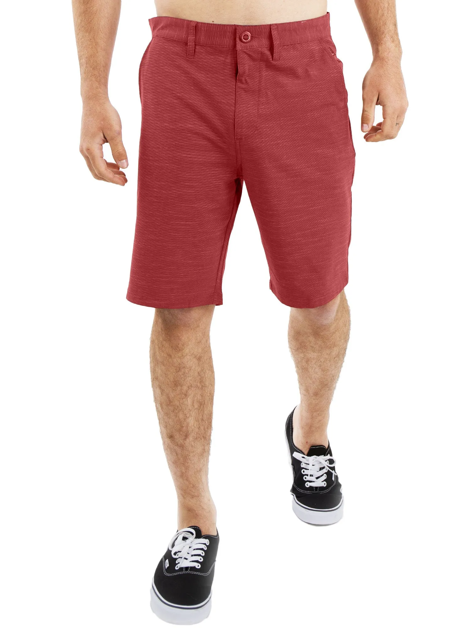 All In One Mens Hybrid Shorts - Slub Silver
