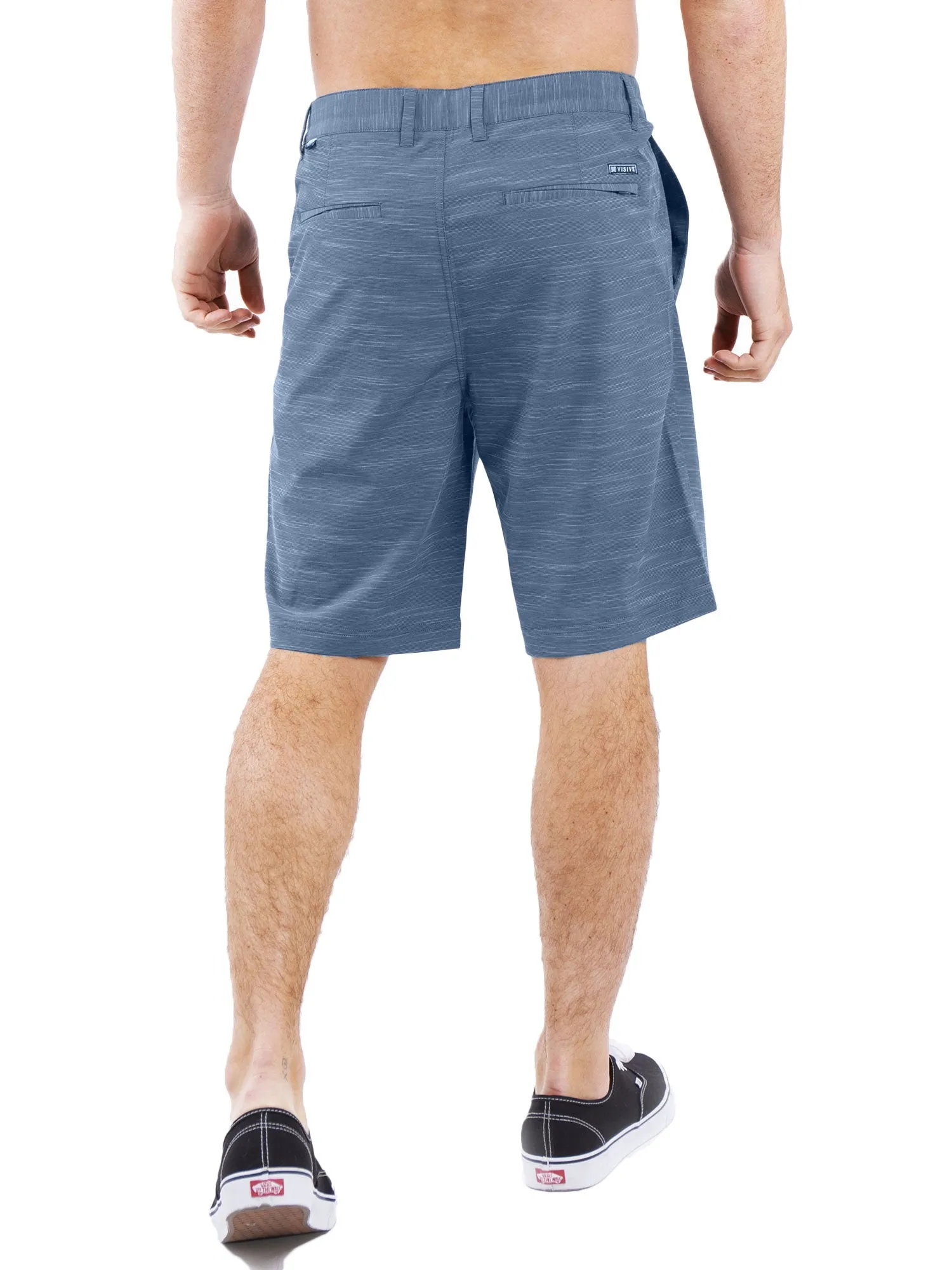 All In One Mens Hybrid Shorts - Slub Silver