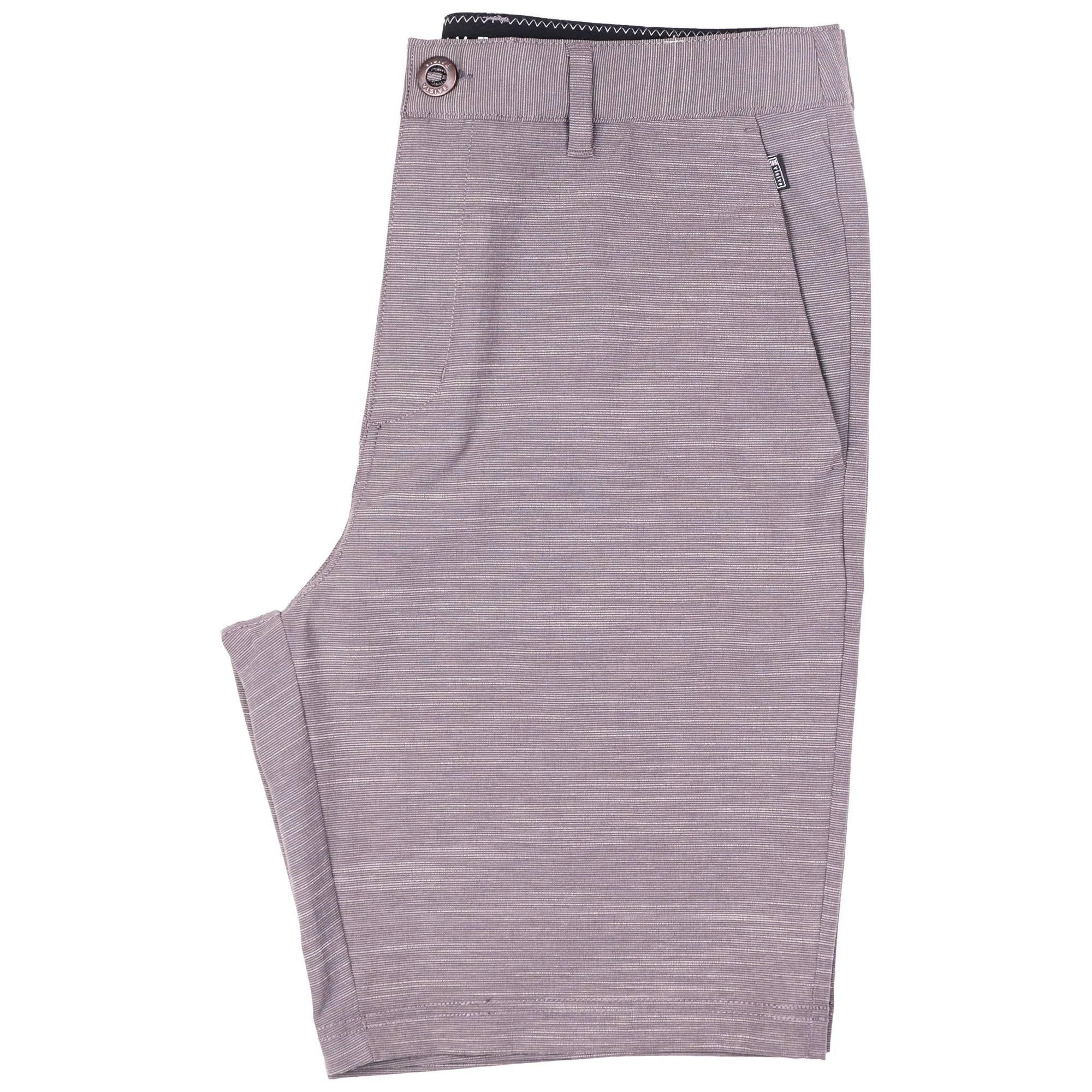 All In One Mens Hybrid Shorts - Slub Silver