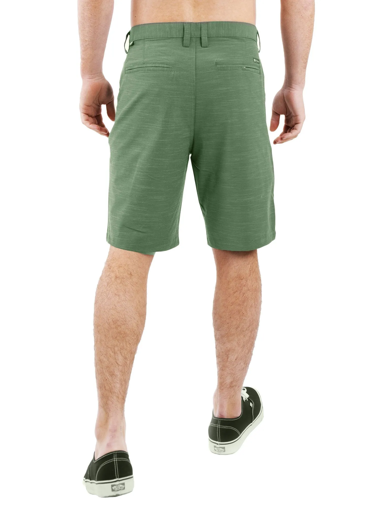 All In One Mens Hybrid Shorts - Slub Silver
