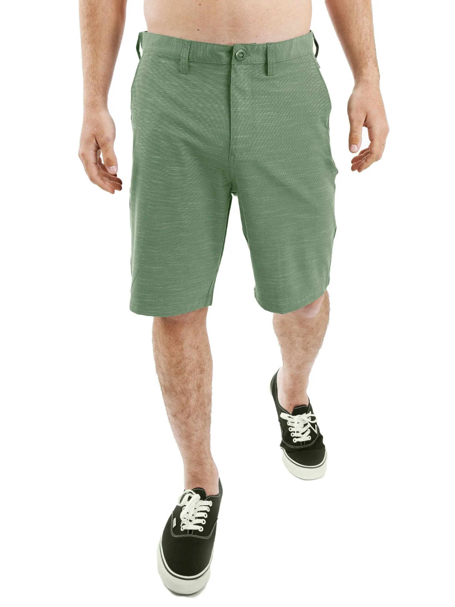 All In One Mens Hybrid Shorts - Slub Silver