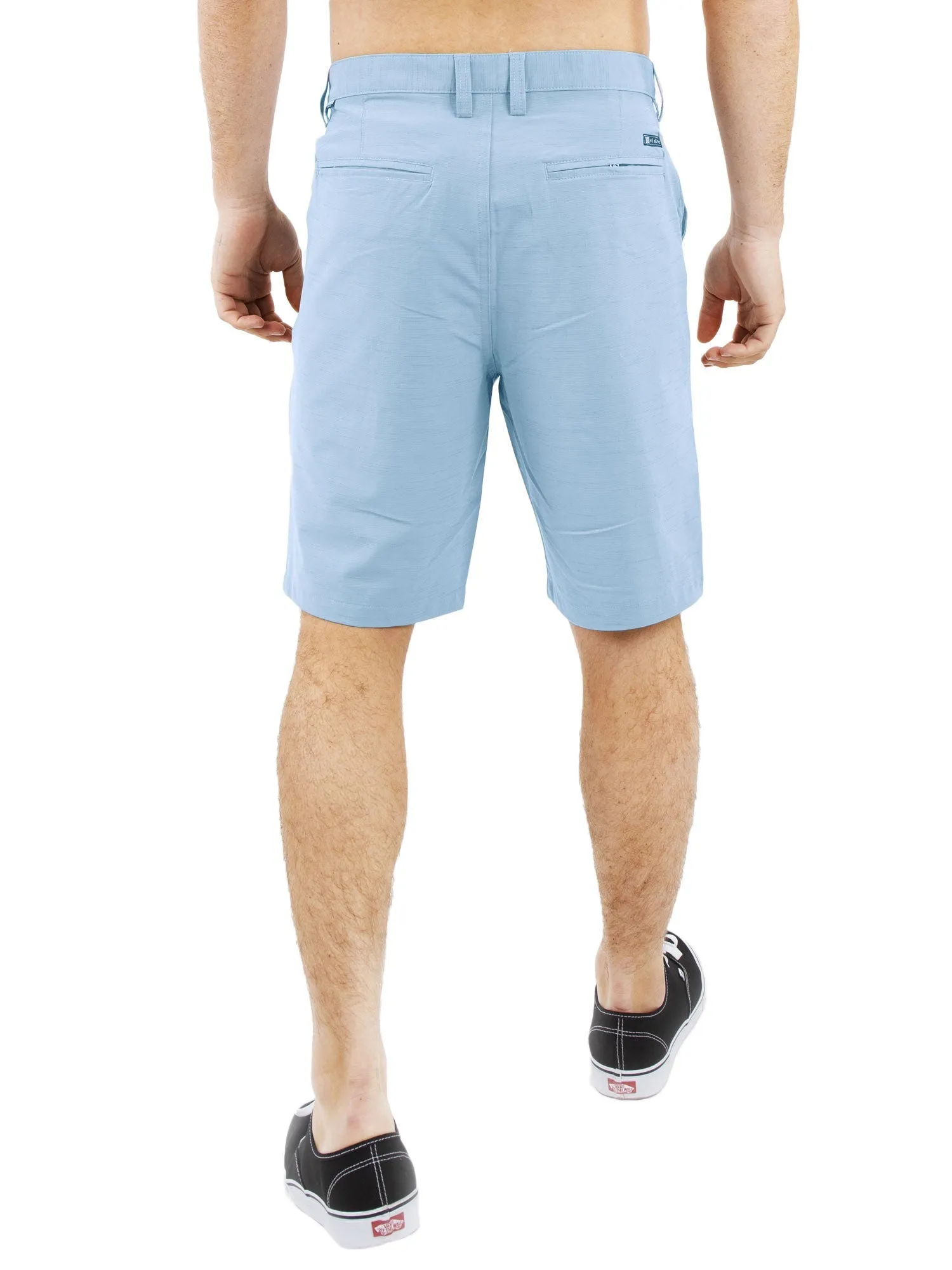 All In One Mens Hybrid Shorts - Slub Silver